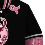 milwaukee bucks pink ribbon black pink varsity jacket best selling
