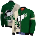 milwaukee bucks snoopy attitude green bomber jacket best selling
