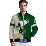 milwaukee bucks snoopy attitude green bomber jacket best selling