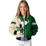 milwaukee bucks snoopy attitude green bomber jacket best selling