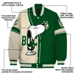 milwaukee bucks snoopy attitude green varsity jacket best selling