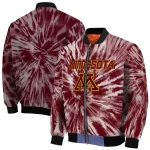 minnesota golden gophers dynamic rings maroon bomber jacket best selling