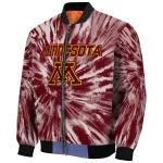 minnesota golden gophers dynamic rings maroon bomber jacket best selling