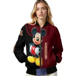 minnesota golden gophers mickey mouse maroon bomber jacket best selling