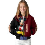 minnesota golden gophers mickey mouse maroon bomber jacket best selling