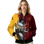 minnesota golden gophers spooky grin maroon bomber jacket best selling