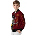minnesota golden gophers spooky grin maroon bomber jacket best selling
