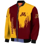 minnesota golden gophers urban mark maroon bomber jacket best selling