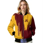 minnesota golden gophers urban mark maroon bomber jacket best selling