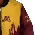 minnesota golden gophers urban mark maroon bomber jacket best selling