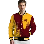 minnesota golden gophers urban mark maroon varsity jacket best selling
