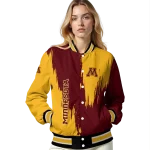 minnesota golden gophers urban mark maroon varsity jacket best selling