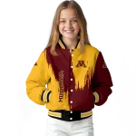 minnesota golden gophers urban mark maroon varsity jacket best selling