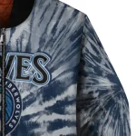 minnesota timberwolves dynamic rings midnight blue bomber jacket best selling