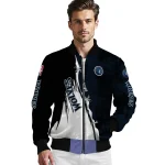 minnesota timberwolves edgy scratch effect midnight blue black bomber jacket best selling