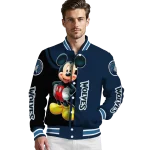 minnesota timberwolves mickey mouse midnight blue varsity jacket best selling