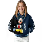 minnesota timberwolves mickey mouse midnight blue varsity jacket best selling