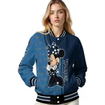 minnesota timberwolves minnie mouse midnight blue varsity jacket best selling
