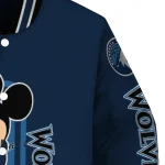 minnesota timberwolves minnie mouse midnight blue varsity jacket best selling