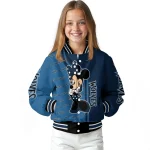 minnesota timberwolves minnie mouse midnight blue varsity jacket best selling