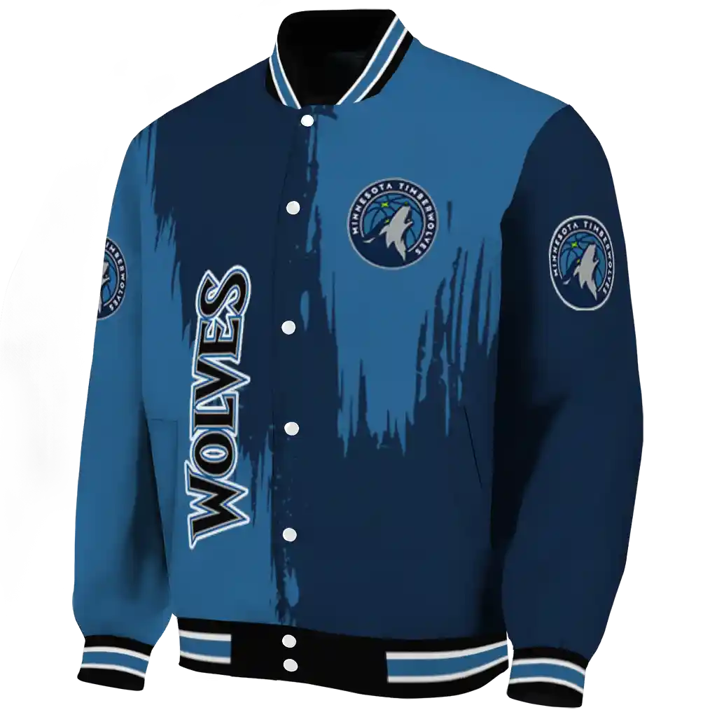 minnesota timberwolves urban mark midnight blue varsity jacket best selling minnesota timberwolves urban mark midnight blue varsity jacket best selling