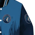 minnesota timberwolves urban mark midnight blue varsity jacket best selling