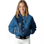 minnesota timberwolves urban mark midnight blue varsity jacket best selling