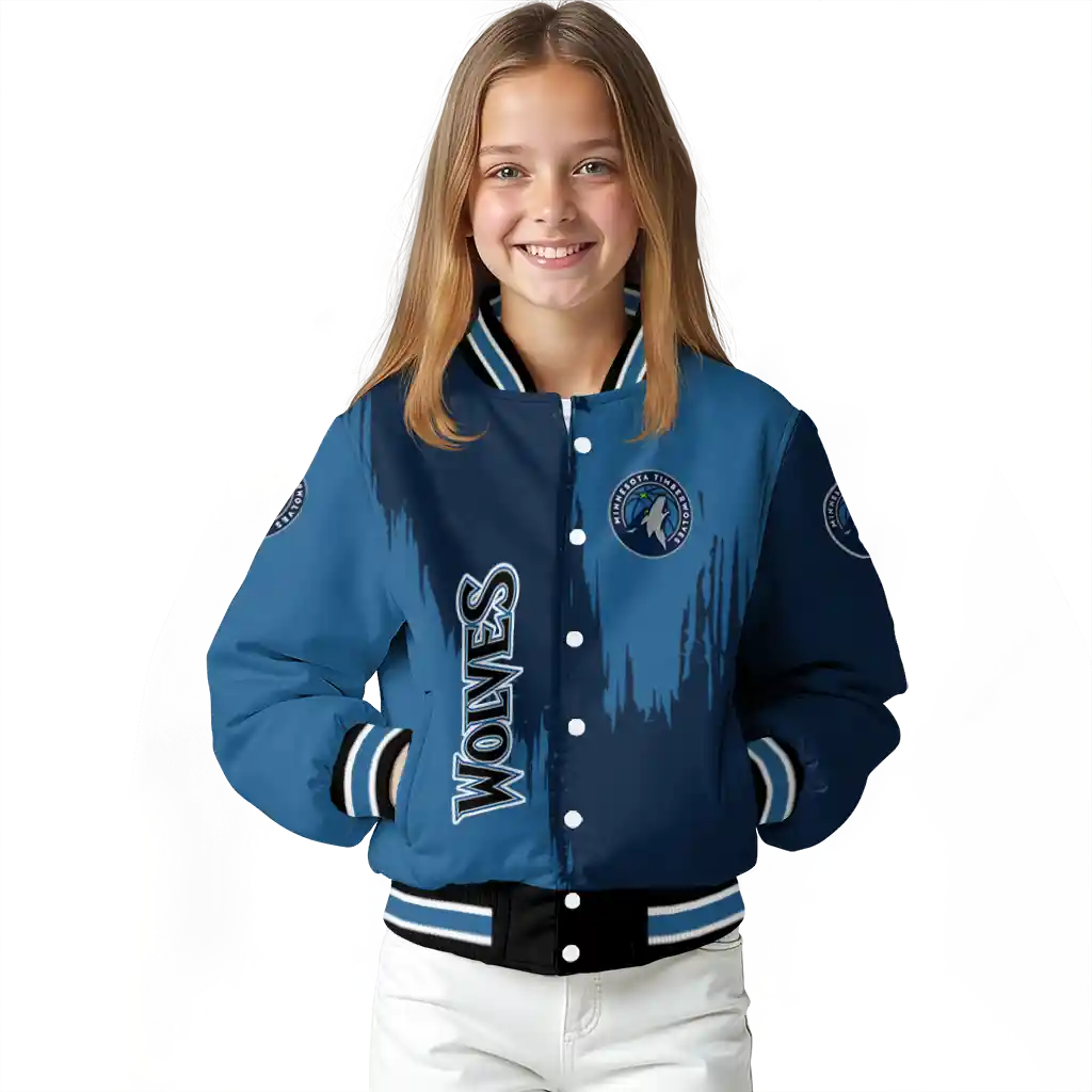 minnesota timberwolves urban mark midnight blue varsity jacket top rated minnesota timberwolves urban mark midnight blue varsity jacket top rated