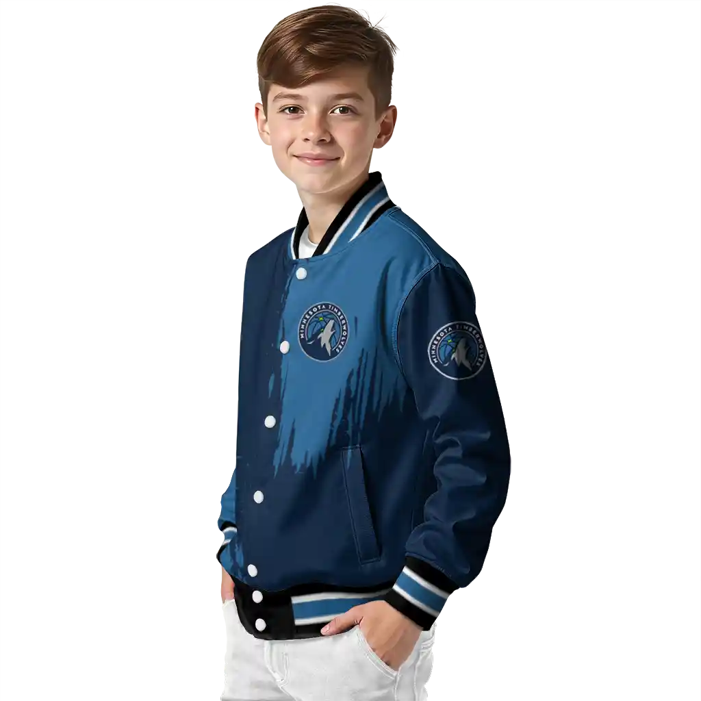 minnesota timberwolves urban mark midnight blue varsity jacket trendy minnesota timberwolves urban mark midnight blue varsity jacket trendy