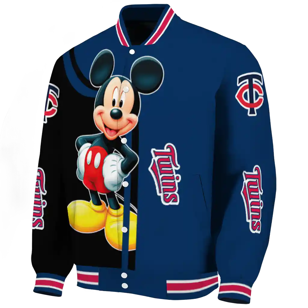 minnesota twins mickey mouse navy varsity jacket best selling minnesota twins mickey mouse navy varsity jacket best selling