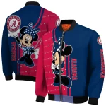 minnesota twins minnie mouse navy bomber jacket best selling