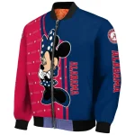 minnesota twins minnie mouse navy bomber jacket best selling