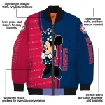 minnesota twins minnie mouse navy bomber jacket best selling