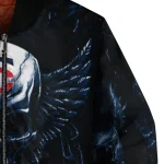 minnesota twins skull bite navy black bomber jacket best selling