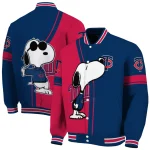 minnesota twins snoopy attitude navy varsity jacket best selling