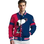 minnesota twins snoopy attitude navy varsity jacket best selling