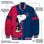 minnesota twins snoopy attitude navy varsity jacket best selling