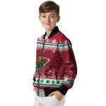 minnesota wild snowy pines red bomber jacket best selling