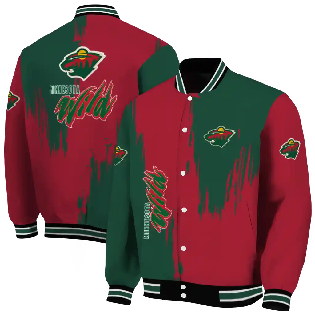minnesota wild urban mark red varsity jacket fashion forward minnesota wild urban mark red varsity jacket fashion forward