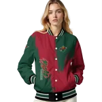 minnesota wild urban mark red varsity jacket best selling