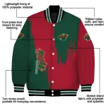 minnesota wild urban mark red varsity jacket best selling