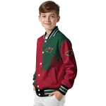 minnesota wild urban mark red varsity jacket best selling