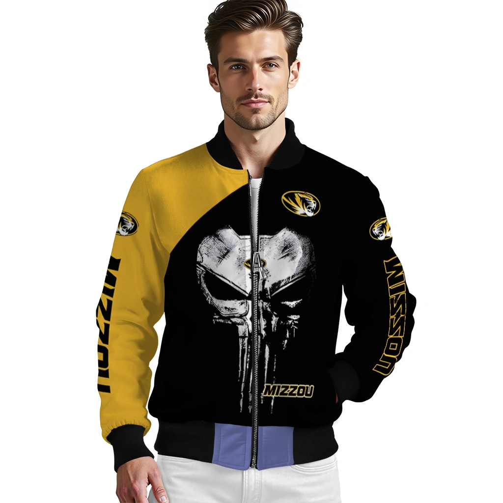 missouri tigers edgy mask black bomber jacket high quality missouri tigers edgy mask black bomber jacket high quality