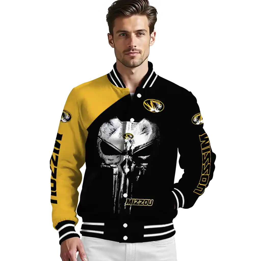 missouri tigers edgy mask black varsity jacket high quality missouri tigers edgy mask black varsity jacket high quality