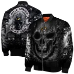 missouri tigers inferno skull black bomber jacket best selling