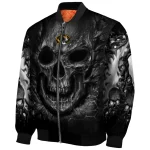 missouri tigers inferno skull black bomber jacket best selling