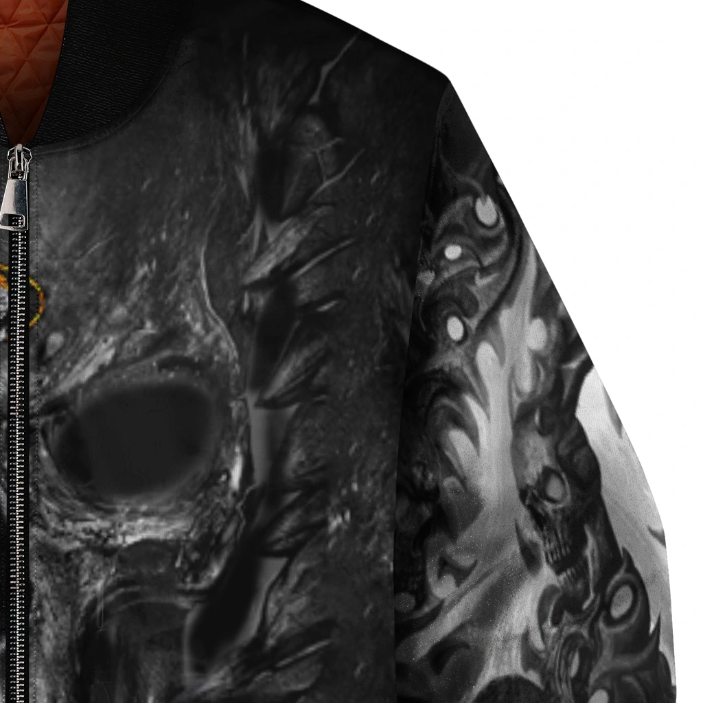 missouri tigers inferno skull black bomber jacket premium grade missouri tigers inferno skull black bomber jacket premium grade
