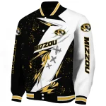 missouri tigers ripped bolt black white varsity jacket best selling