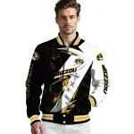 missouri tigers ripped bolt black white varsity jacket best selling