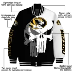 missouri tigers skull outline black white varsity jacket best selling